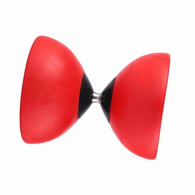 Aumotop Diabolo Triple Bearing Fun Chinese Yoyo for Hand Exercise and Beginners with Colorful Sticks for All Ages ABS in Red Green Yellow (Red)