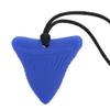 POENVFPO Silicone Teething Necklace Baby Chew Toy Autistic Children Teether Pendant Pendant for Ages 3 Months Above White (Blue) view 4