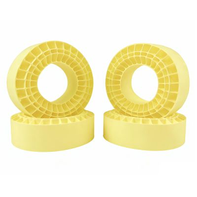 RC 2.2 Silicone Tire Inserts, 45A Silicone Rubber Inner Liners, Waterproof, for 2.2 Crawler Tires (Yellow, 4PCS)