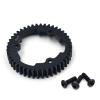 44T M1.0 Steel Spur Gear, Hardened Black Main Gear with Screws, RC Transmission Upgrade Part view 1