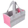 ZASCHMOY Felt Carrying, Portable Storage Bag with Partition and Elastic Straps for Box Player Starter Set, Music Players (Pink) view 1