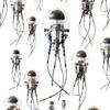 3D Metal Puzzle for Adults, Steampunk Mechanical Jellyfish Bionic Marine Creature DIY Assembly Model with LED Lights, Creative Desk Ornament & Gift (Kit Version/250+ Pieces/Shield Version) view 2