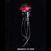 3D Metal Puzzle for Adults, Steampunk Mechanical Jellyfish Bionic Marine Creature DIY Assembly Model with LED Lights, Creative Desk Ornament & Gift (Kit Version/250+ Pieces/Shield Version) view 3