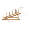ibasenice Puppet Stand: Wooden Puppet Holder Show Stand - Anti-Crush Storage for Finger Dolls Classroom Bedroom and Kindergarten Display - Hold up to 12 Pieces view 2