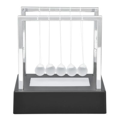 Balance Pendulum Ball Craft Lighting Physics Science Desktop Decoration Black ABS Plastic Glass Ball 12 x 12 x 8 8cm Office Desk Stress Reliever Educational Toy