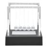 Balance Pendulum Ball Craft Lighting Physics Science Desktop Decoration Black ABS Plastic Glass Ball 12 x 12 x 8 8cm Office Desk Stress Reliever Educational Toy view 1
