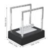 Balance Pendulum Ball Craft Lighting Physics Science Desktop Decoration Black ABS Plastic Glass Ball 12 x 12 x 8 8cm Office Desk Stress Reliever Educational Toy view 2