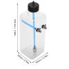 POENVFPO Fuel Shockproof Fuel for RC Airplane, Oil Pipe Circlip Oil, Fine Workmanship, for RC Airplane (700ml (for 50-70cc Aircraft)) view 4
