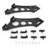 10" Universal Car CNC Aluminum Alloy Rear Wing Trunk Racing Tail Spoiler Legs Mount Brackets, High Strength Lightweight Spoiler Mounting Brackets, Aerodynamic Rear Wing Legs with B view 1