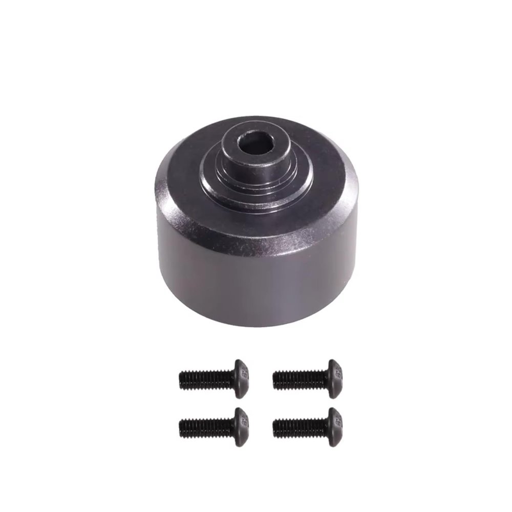 RC Toys Spare Parts For MJX For HYPER GO 10208 1/10 Remote Control Car Gearbox Upgrade Parts And Accessories Metal Differential Housing Suitable(Titanium)