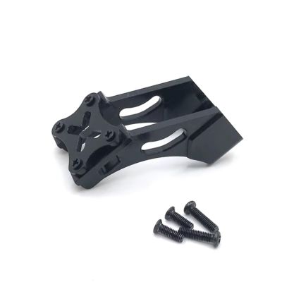 RC Toys Spare Parts For Wltoys 144001 144010 124007 124017 124019 184016 Metal Tail Wing Mount Fixing Bracket RC Car Upgrade Parts Accessories(Black)