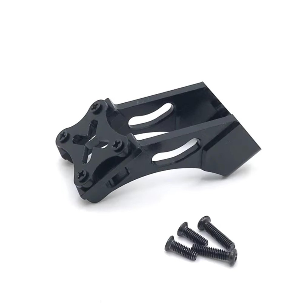 RC Toys Spare Parts For Wltoys 144001 144010 124007 124017 124019 184016 Metal Tail Wing Mount Fixing Bracket RC Car Upgrade Parts Accessories(Black)