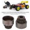 2Pcs Steel Clutch Bell Double Gears, RC Clutch Bell Gear, High Performance Upgrade Parts for HSP 94122 94166 1/10 RC Car, Durable Steel Material with 16T Upper and 21T Lower Teeth view 2