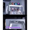 2-Pack LED Light Doorables Display, Cool Figure Display Case with Tiered Steps, Clear Display Case, Suitable for Blind Box Figures(Black) view 4