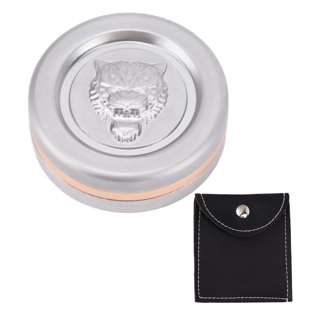 3 Layers Push Slider Toy Metal Round Shaped Magnetic Anxiety Relief Slider Games with Storage Bag Silver Perfect for Stress Relief and Anxiety Portable Pocket Sized Fidget Toy