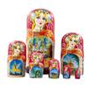 NMGMJQ Matryoshka Stacking Dolls Hand-Painted Russian Nesting Dolls Wood Matryoshka Stacking Set 7 Pieces Handmade Toy for Birthday Christmas Matryoshka Doll Russian view 1