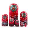 NMGMJQ Matryoshka Stacking Dolls Hand-Painted Russian Nesting Dolls Wood Matryoshka Stacking Set 7 Pieces Handmade Toy for Birthday Christmas Matryoshka Doll Russian view 4