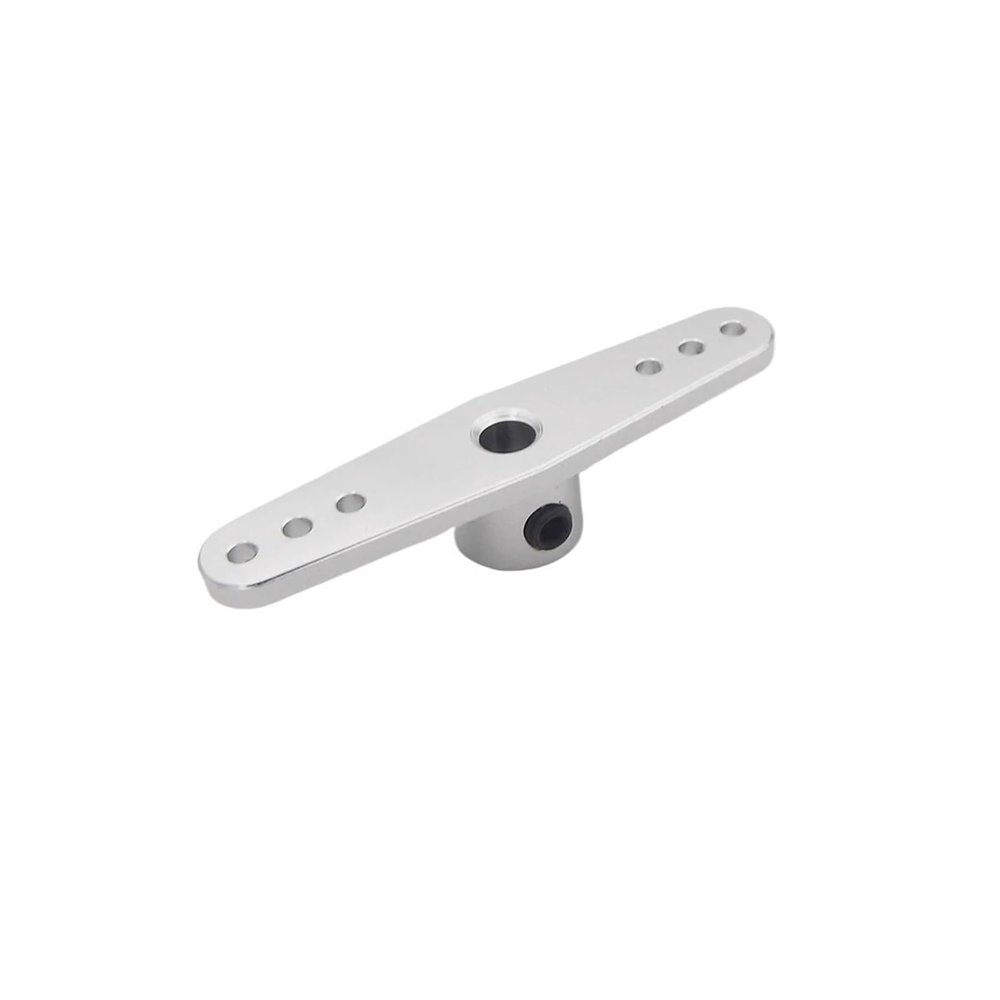 1PC 4mm Servo Arm Metal CNC Horn Steering Rudder Arm Adapter for RC Boat Scale Boat Marine ECO Mono(Straight arm)