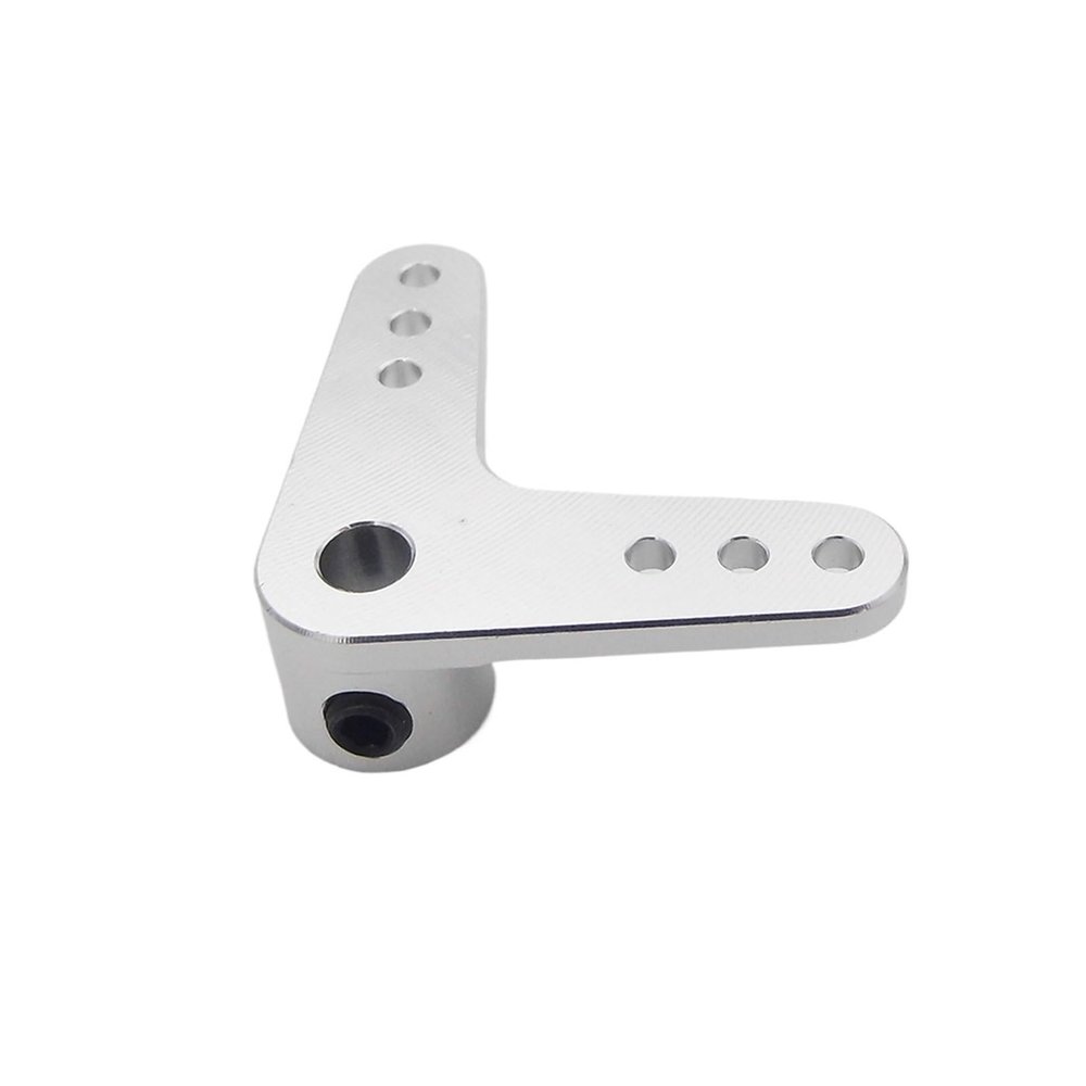1PC 4mm Servo Arm Metal CNC Horn Steering Rudder Arm Adapter for RC Boat Scale Boat Marine ECO Mono(L-Shaped arm)