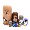 NMGMJQ Matryoshka Stacking Dolls Matryoshka Set 10 Pieces Nesting Dolls Handmade Wooden Different Pattern Small Items Matryoshka Doll Handmade Matryoshka Doll Russian view 1