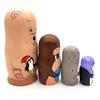 NMGMJQ Matryoshka Stacking Dolls Matryoshka Set 10 Pieces Nesting Dolls Handmade Wooden Different Pattern Small Items Matryoshka Doll Handmade Matryoshka Doll Russian view 3