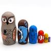 NMGMJQ Matryoshka Stacking Dolls Matryoshka Set 10 Pieces Nesting Dolls Handmade Wooden Different Pattern Small Items Matryoshka Doll Handmade Matryoshka Doll Russian view 4