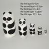 NMGMJQ Matryoshka Stacking Dolls 5 Pieces Matryoshka Set Panda Handmade Wooden Russian Nesting Dolls Set for Birthday Matryoshka Doll Russian view 2