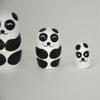 NMGMJQ Matryoshka Stacking Dolls 5 Pieces Matryoshka Set Panda Handmade Wooden Russian Nesting Dolls Set for Birthday Matryoshka Doll Russian view 3