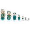 NMGMJQ Matryoshka Stacking Dolls Nesting Dolls Wooden Matryoshka Stacking 7 Pieces Handmade Toy for Christmas Mother's Day Birthday Gifts Matryoshka Doll Russian view 2