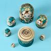 NMGMJQ Matryoshka Stacking Dolls Nesting Dolls Wooden Matryoshka Stacking 7 Pieces Handmade Toy for Christmas Mother's Day Birthday Gifts Matryoshka Doll Russian view 3