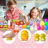 24 Pack Filled Easter Eggs for Kids Prefilled Egg Fillers Squishy Toys Stuffed Easter Eggs Easters Gifts Basket Stuffers for Kids Girls Toddlers Boys Non Candy Easters Egg Hunt Party Favors Animals view 4