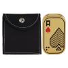 3 Layer Push Slider Toy Magnetic Stress Relief Fidget Toy for Adults with ADHD Anxiety Autism Office Travel Metal Material Small Size 45x25x13mm (Gold) view 1