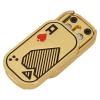 3 Layer Push Slider Toy Magnetic Stress Relief Fidget Toy for Adults with ADHD Anxiety Autism Office Travel Metal Material Small Size 45x25x13mm (Gold) view 4