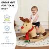 EEBABUO Soft Plush Rocking Horse for Toddlers 1-3 Years | Baby Rocking Animal Toy with Lullaby Music, Hand Puppets & Safety Belt | Indoor Ride-On Rocker Toy for 1,2,3 Year Old Boys Girls view 2