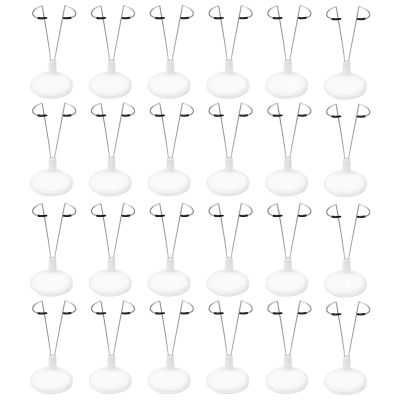 24 Pcs Doll Stands, Action Figure Display Holders, Metal Stands with Black Rubber Tips