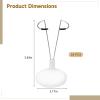 24 Pcs Doll Stands, Action Figure Display Holders, Metal Stands with Black Rubber Tips view 4