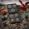 7-in-1 Metal Spinner DND Dice Set subitable for Dungeons & Dragons Pocket Flip Rotating Dice with D4 D6 D8 D10 D12 D20 D% Gaming Accessory with Magnetic Iron BoxSliver view 3