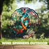10-Inch Metal Wind Spinner Koi Fish Among Lotus 3D Fish Wind Spinner, Unique Metal Hanging Kinetic Wind Sculpture Ornament Yard Art Garden Patio Lawn Indoor Outdoor Decor view 4