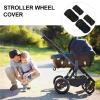 8pcs Wheel Cover The Tow Stroller Accessory Protective Tire Oxford Cloth Pushchair Protector Wheelchair Child(Small) view 3