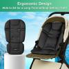 Baby Stroller Seat Liner for Most Models, Breathable Fabric Stroller Seat Liner Insert, Ensure Comfort and Support on The Go, Stroller Accessories for Toddler Aged 0-5 Years Old, Black view 4