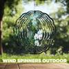 10-Inch Metal Wind Spinner Butterflies on White Orchids in Jungle 3D Wind Spinner, Unique Metal Hanging Kinetic Wind Sculpture Ornament Yard Art Garden Patio Lawn Indoor Outdoor Decor view 4