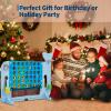 Giant 4 in a Row Connect Game, 4-Level Adjustable Height 4-to-Score Giant Game with Quick-Release Slider, 4-in-1 Game with 42 Jumbo Rings, Golf, Basketball & Ring Toss, for Holiday Party & Family Game view 2