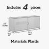 4-Pack Wall Mounted Display Case, Dual-Purpose Clear Display Case with Front Doors, Plastic Blind Box Display for Box Figure, Anime Figure, Small Decor view 2