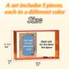 5-Pack Blind Box Display Case, Colorful 5mm Acrylic Display Box with Rotating Card Slot, Figure Stand for Blind Box Figures and Character Cards view 4