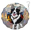 10-Inch Metal Wind Spinner Border Collie in Autumn 3D Dog Wind Spinner, Unique Metal Hanging Kinetic Wind Sculpture Ornament Gifts for Women Yard Art Garden Patio Lawn Indoor Outdoor Decor view 1