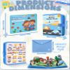 Meafeng Vehicles Educational Book for Toddlers 13, Montessori Quiet Activity & Learning Book with Cars, Trucks & Firefighters, Educational Toy for Early Learning, Travel Toy for Car & Airplane Trips view 2