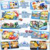 Meafeng Vehicles Educational Book for Toddlers 13, Montessori Quiet Activity & Learning Book with Cars, Trucks & Firefighters, Educational Toy for Early Learning, Travel Toy for Car & Airplane Trips view 4