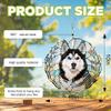 10-Inch Metal Wind Spinner Heterochromatic Eyes Husky 3D Dog Wind Spinner, Unique Metal Hanging Kinetic Wind Sculpture Ornament Gifts for Women Yard Art Garden Patio Lawn Indoor Outdoor Decor view 3