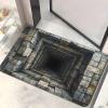 3D Hole Rug-Dog Gets Scared of 3D Hole Carpet, Optical Illusion Rug, Rugs That Looks Like a Holes, Funny 3D Carpet to Prank, Easy Clean for Patio Porch (Style 1,40 * 60cm) view 2
