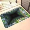 3D Hole Rug-Dog Gets Scared of 3D Hole Carpet, Optical Illusion Rug, Rugs That Looks Like a Holes, Funny 3D Carpet to Prank, Easy Clean for Patio Porch (Style 1,40 * 60cm) view 3